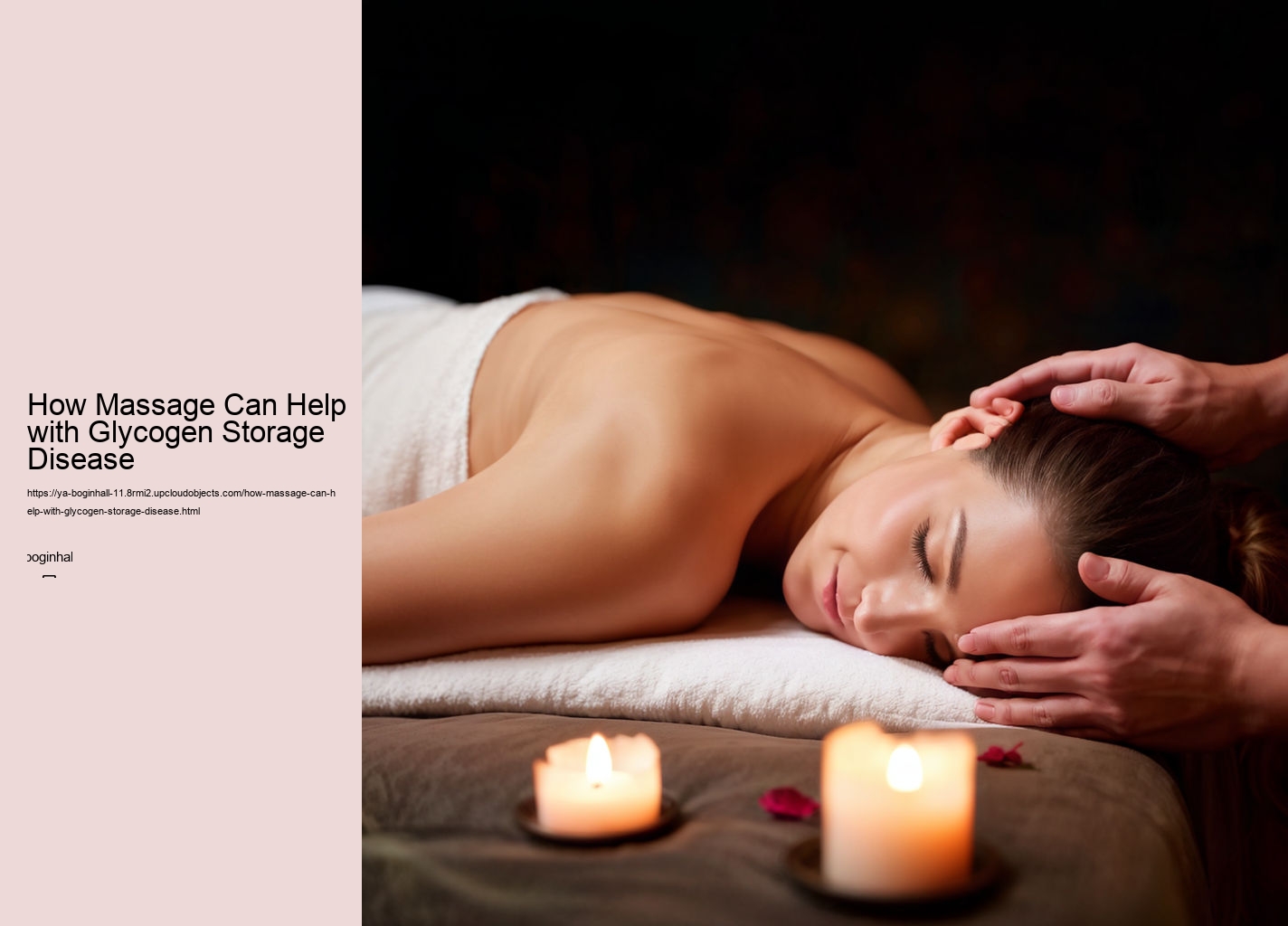 How Massage Can Help with Glycogen Storage Disease